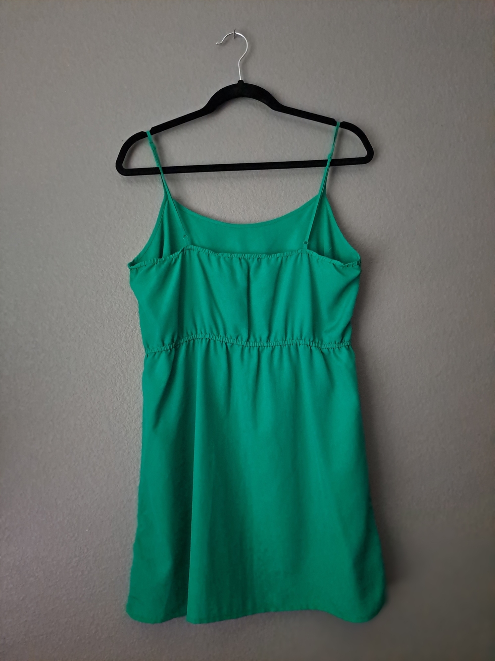 Short Green Ruffle Dress - Picture 2 of 5